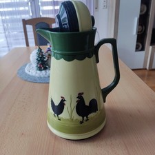   Hahn und Henne Thermoskanne von Emsa 0.75 L mit Deckel.Rarität