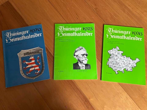 Thüringer heimatkalender - thüringer,