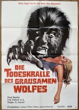 FLUCH DES TEUFELS Paul Naschy Deutsch 1Sh Filmplakat EX Werwolf aus Spanien
