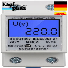 LCD Stromzähler DIN-Schiene