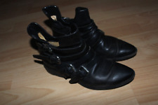 Airstep Damen Schuhe Gr. 39  Leder Schwarz Schick Stiefel