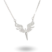 Schutzengel Halskette Silberne