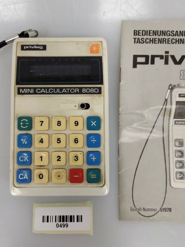0499 taschenrechner privileg - taschenrechner,