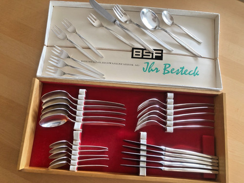 Besteck jasmin silber 90er - silber,