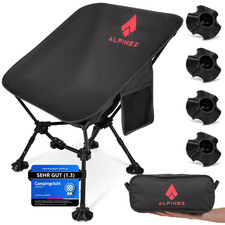 Campingstuhl faltbar leicht höhenverstellbar | kleines packmaß Camping Faltstuhl