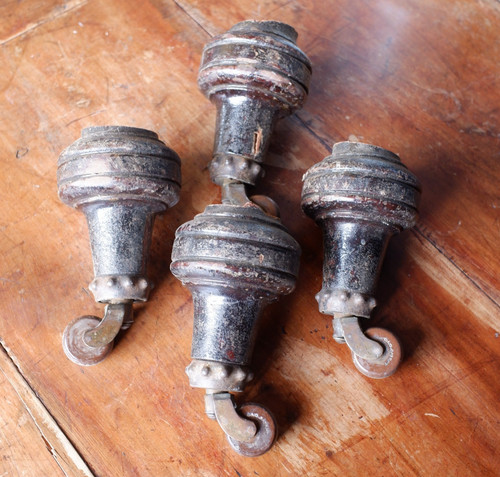 Vintage 4er set - vintage, gedrechselte