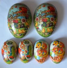 3 alte Pappeier Candy