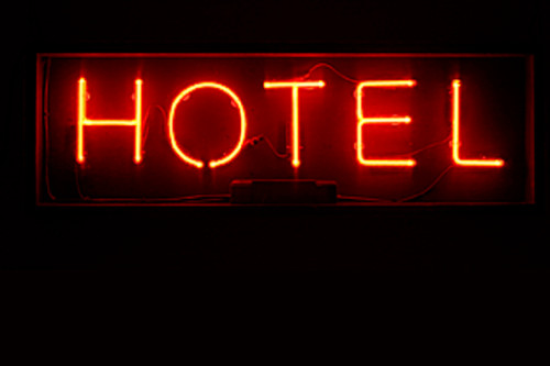 Hotel neon sign motel - hotel,