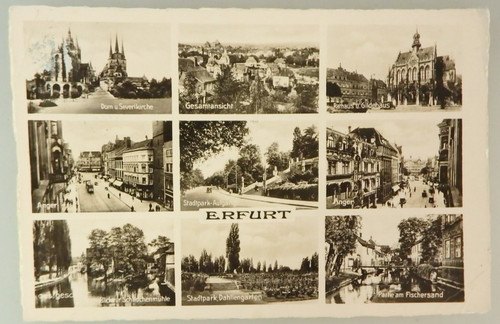 Foto ansichtspostkarte erfurt - ansichtspostkarte,