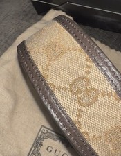 Gucci Gürtel Canvas Leder