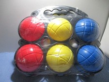 Boccia Boule Set 6 Kugeln Tragekorb Wurfspiel  OVP