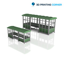 BAHNHOF BAHNSTEIGSCHUTZ 1:43 1:76 Maßstab, O, OO Miniatur Diorama Modell