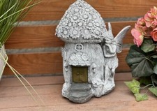 Steinfigur Feenhaus Elfenhaus Elfe Feen Wichtel frostfest massiver Steinguss