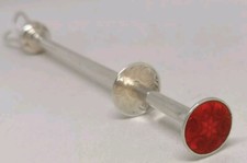 Vintage 1960er Aksel Holmsen norwegische Silberplatte Emaille Zucker Eiswürfel Zangen Zangen Zangen