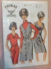 PRIMAS Modell Schnitt NO. 7410 - Kleid Gr. 40 - Schnittmuster 50er / 60er Jahre 