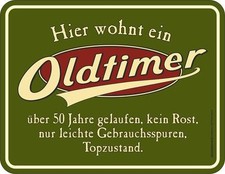 Blechschild Hier wohnt ein