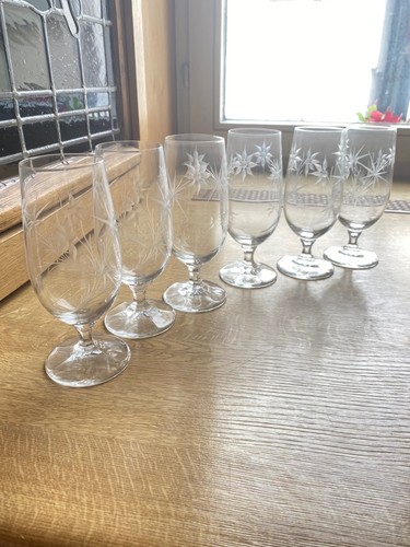 Vintage gläser mit floralem - 6,