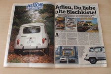 Auto Bild 01/1989 Renault R 4 GTL in einer seltenen Vorstellung auf 4 Seiten