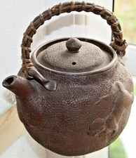 China Teekanne Drachen Griff Handarbeit  Teekessel Ton Steingut antik chinesisch