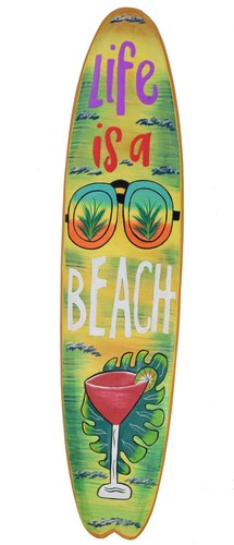 Life beach surfboard - life,