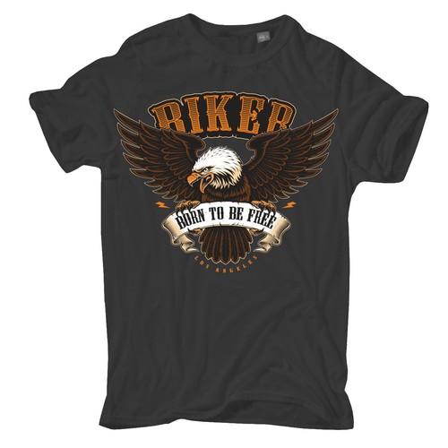 Herren tshirt biker born - biker, be