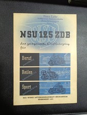 Original Prospekt NSU Motorrad