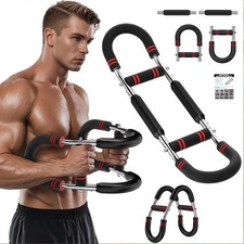 Twister Armtrainer Brusttraining, Power Twister Bar Muskelaufbau Trainer 30-50KG