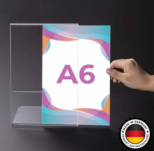 Acryl menüaufsteller - a6,