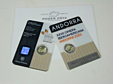 2 Euro Andorra 2020 Ibero Amerikanischer Gipfel Coincard stempelglanz TOP Preis