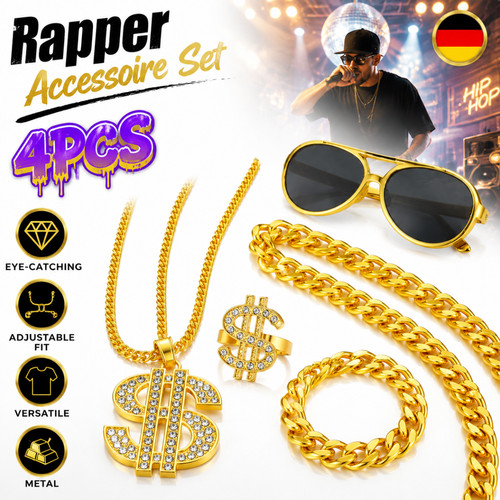 Rapper zubehörset hip hop - zubehörset, hip-hop
