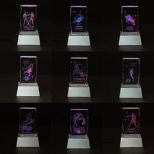 3D Kristallglas Glasblock