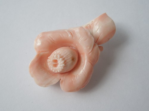 Vintage brosche koralle - brosche,
