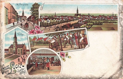 Lucka stadtansicht - lucka,