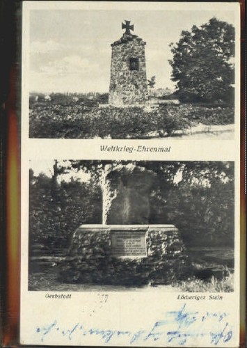 Gerbstedt ehrenmal löcheriger - ehrenmal,