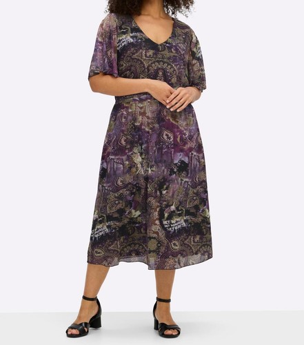 Sheego damen kleid kurzarm - sheego,