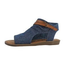 Blowfish Denver Damenschuhe Sandalette Blau Freizeit