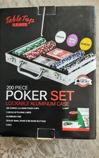 Pokerkoffer,    mit 200 Chips im Alukoffer in gutem Zustand. Gebraucht