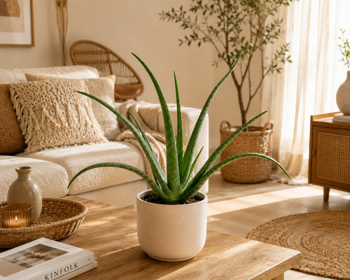 Echte aloe vera pflanze - pflanze, ca.