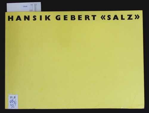 Hansik gebert salz - hansik,