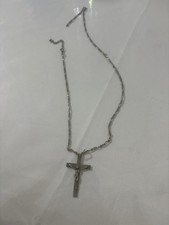 Christliche Kreuz-Halskette mit Jesus & Benediktus-Medaille Anhänger Silber 925