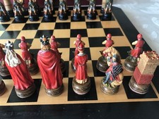 Schach  The Chessmen Schachfiguren Polyresin England Camelot Artus-Sage Ritter