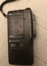 delREY 2 Speed Micro Cassette Recorder VAS Voice Activated System TEILDEFEKT