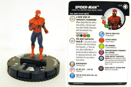Heroclix 009 spider man - heroclix, #009