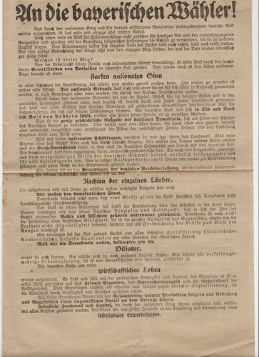 Flugblatt politik bayern 1919 - flugblatt,