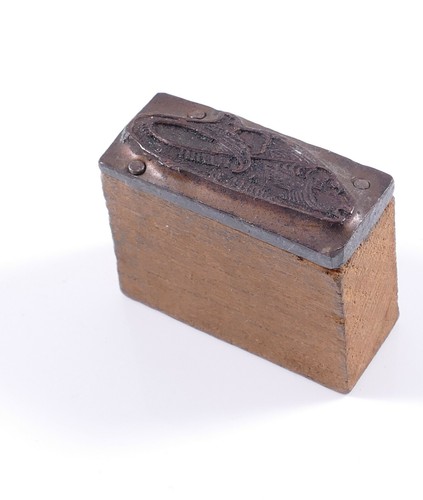 Stempel bronze mit fisch - stempel,