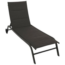 Gartenliege mit Rollen Stahl