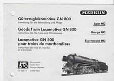 Anleitung GN 800  Märklin H0