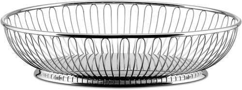 Alessi drathkorb oval - oval, aus