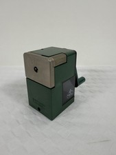 Vintage Retro Faber Castell Tisch Spitzer Kurbelanspitzer Grün