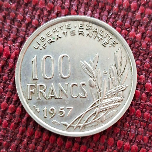 Frankreich 100 francs 1957 - 100,